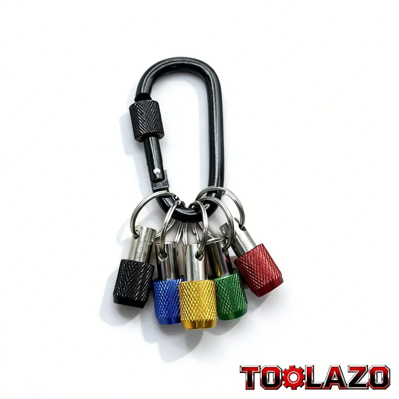 Practical 5-in-1 Metal Drill Bit Keychain Kit — product image 1 of 9