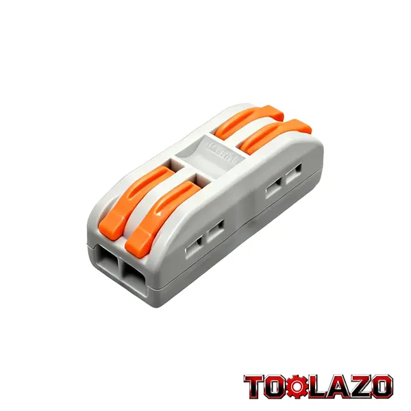 10-Pieces Nylon 2-In 2-Out (Dual Circuit) Lever Wire Connectors