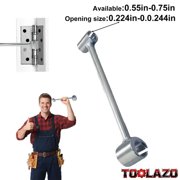 Upgraded Steel Double-ended Door Hinge Adjustment Wrench