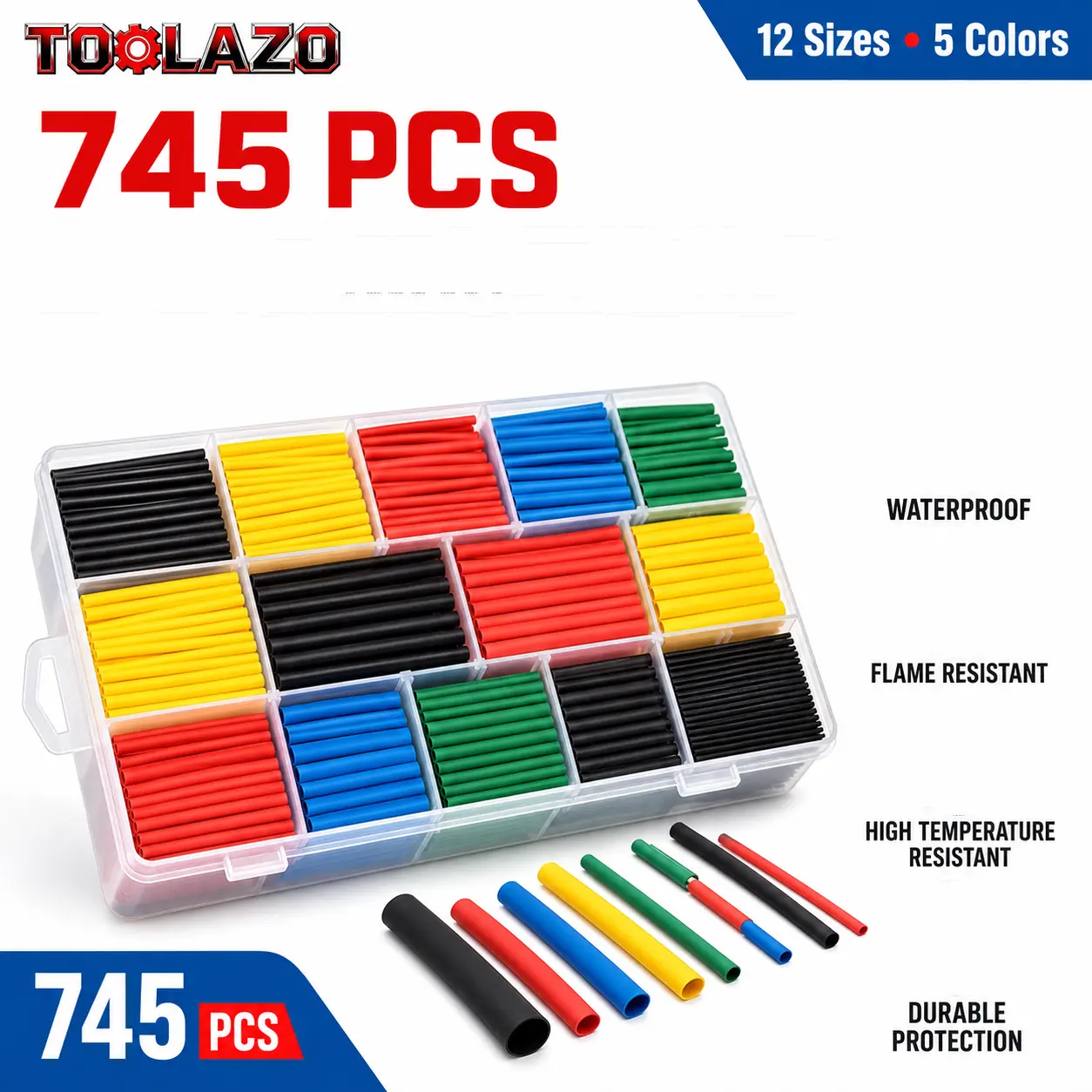 745-Piece Dual-Wall Heat Shrink Tubing Kit — product image 1 of 9