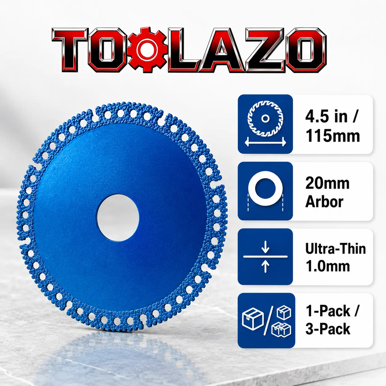 3-Pack 4.5 in Blue Diamond Discs — product image 1 of 9