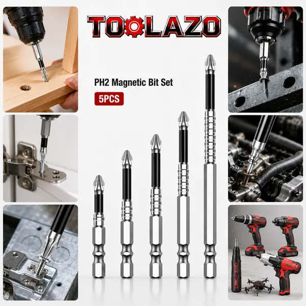 5PCS PH2 Magnetic Tip Screwdriver Set