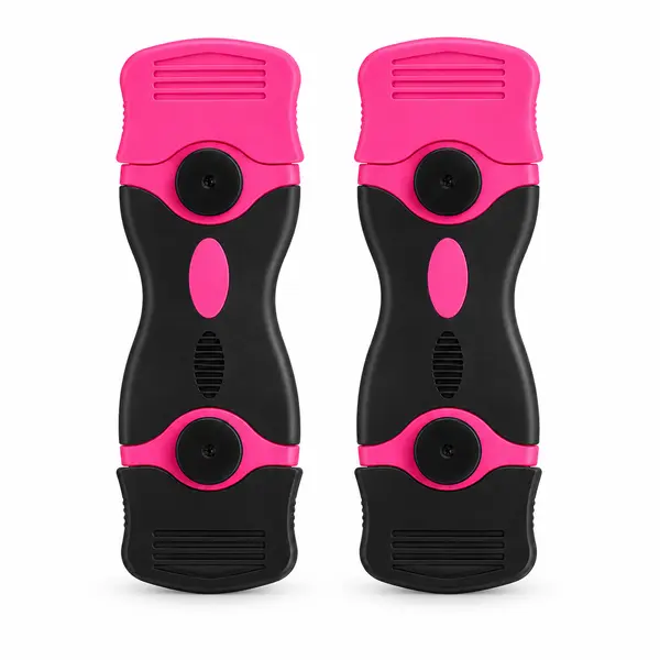2-Piece Pink Scraper Tool Set with 20 Replacement Blades