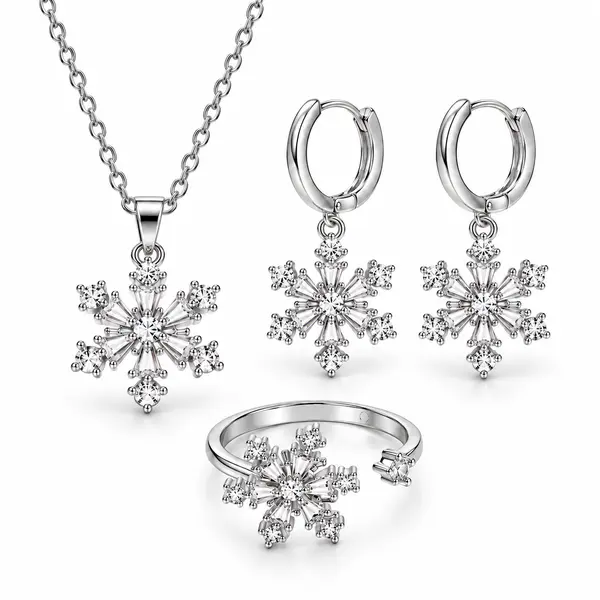 Snowflake Jewelry Set for Women