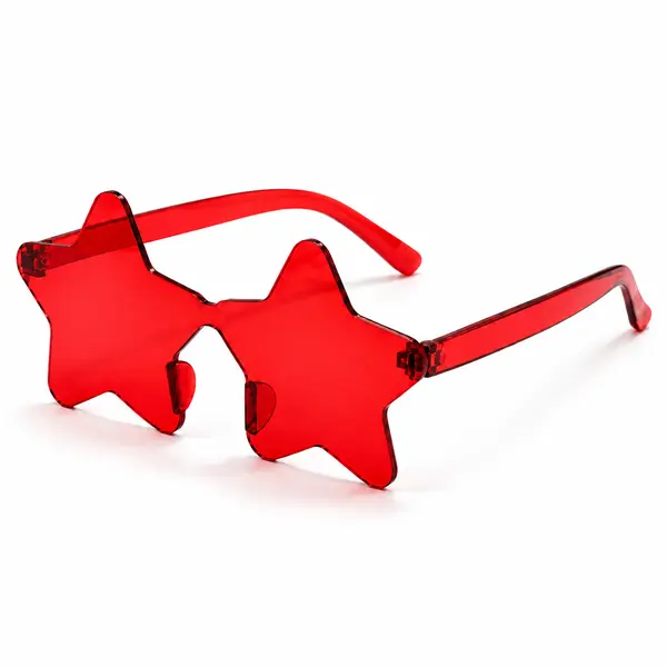 3PCS Rimless Star Shaped Glasses