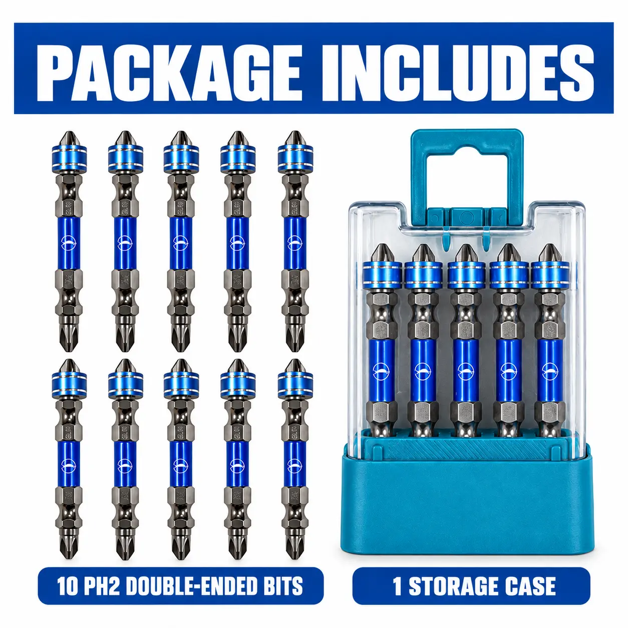 10PCS PH2 Magnetic Screwdriver Bits — product image 1 of 9