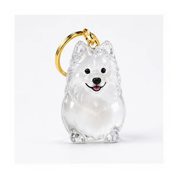 Golden Retriever Dog Hair Keepsake Keychain